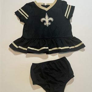 NFL Team Apparel | New Orleans Saints Dress & Bloomers Set | 6-12 Months